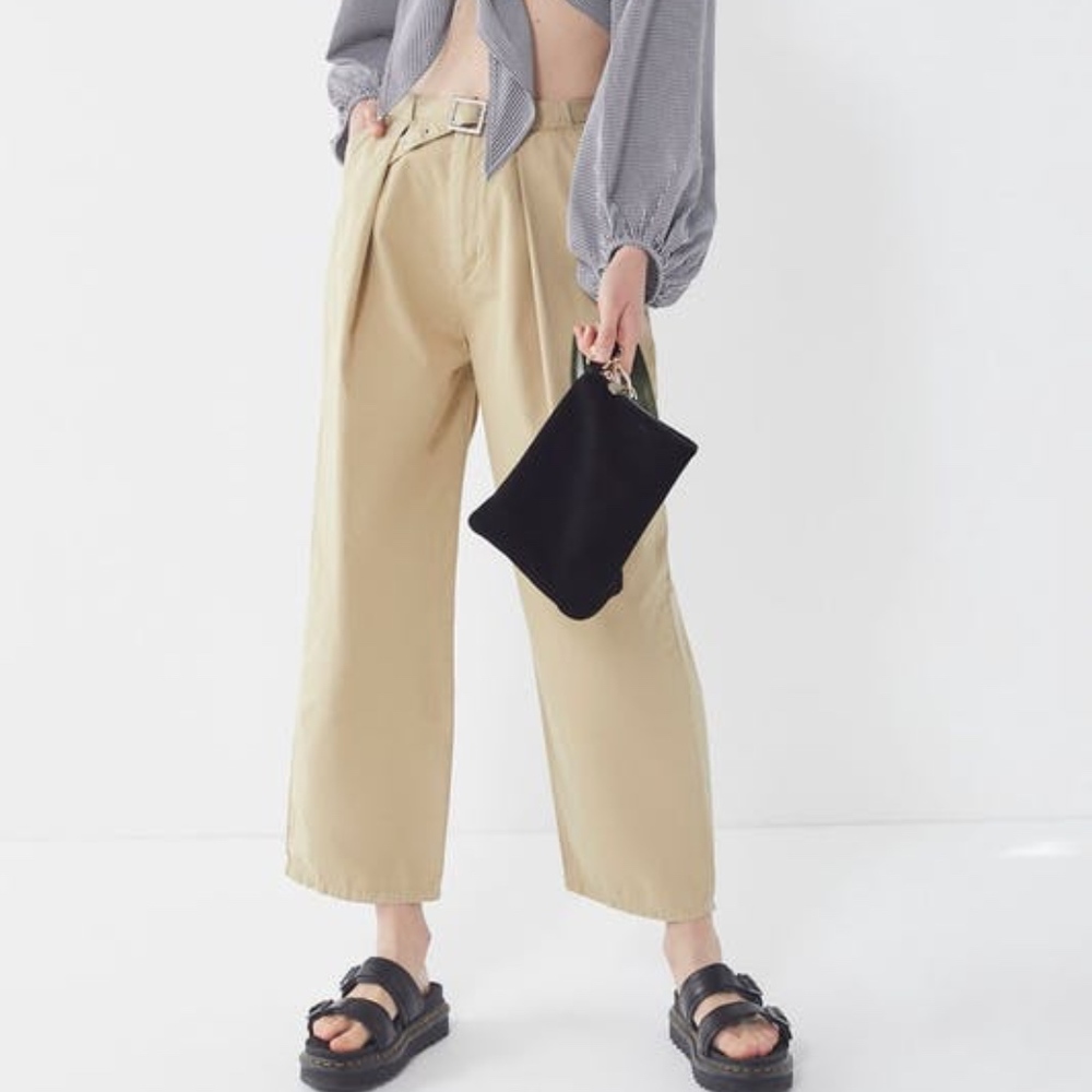 Urban Outfitters Lucia belted trousers pants NWT